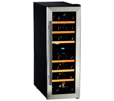 HUSKY  HUS-CN215 Wine Cooler - Black & Silver